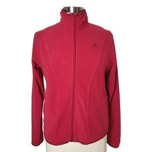 Adidas Women's VTG Jacket 3-Stripes Full Zip ClimaWarm Fleece Jacket Medium